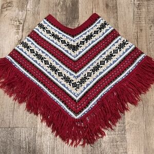 Children's Knitted Poncho